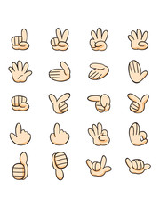 hand sign color （ハンドサイン　カラー）