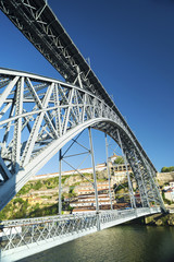 dom luis bridge landmark in porto portugal