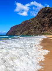 Polihale Beach at the Napali Coast in Kauai