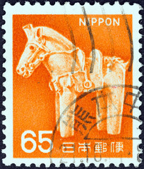 Ancient clay horse (Japan 1966)