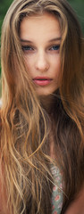 Fototapeta premium portrait of a beautiful girl with long hair