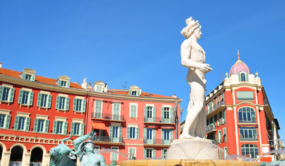 Place Masséna à Nice, France