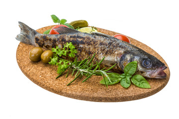 Roasted seabass