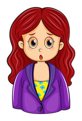 A redhead businesswoman