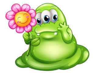A caring greenslime monster © GraphicsRF