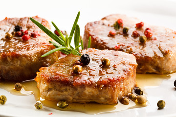 Grilled steaks