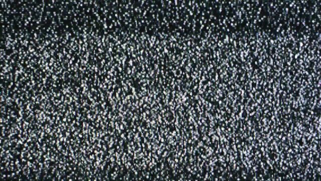 Analog TV CRT kinescope noise