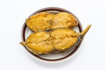 Salted fish fried (King mackerel)