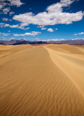 Fototapeta na wymiar Mesquite Dunes desert in Death Valley National Park