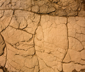 Mesquite Dunes dried clay macro detail in Death Valley