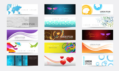 Flyers Set - Isolated On Gray Background