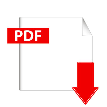 Vector pdf download button