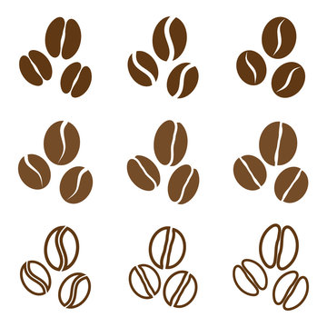 vector collection: coffee beans