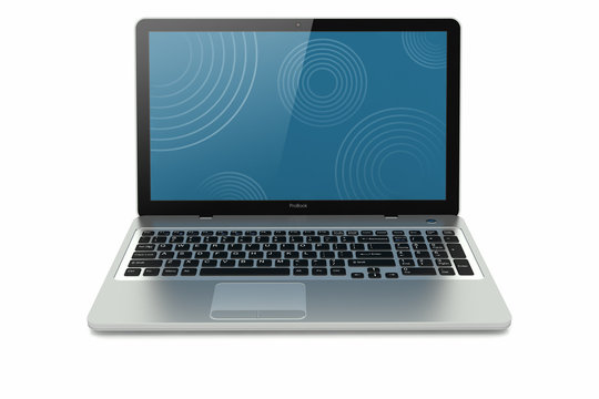 Modern silver mobility laptop.