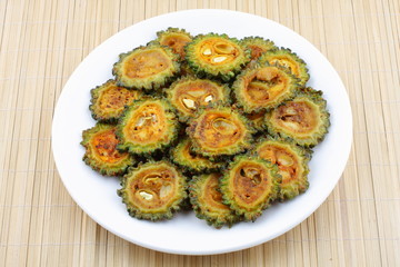 Bitter gourd fry.