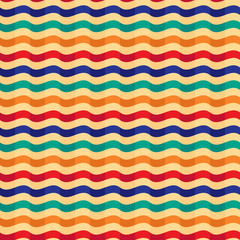 vector seamless background with stripes in retro style
