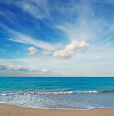 dramatic sky in Platamona