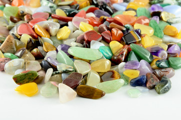 Colorful stones isolated