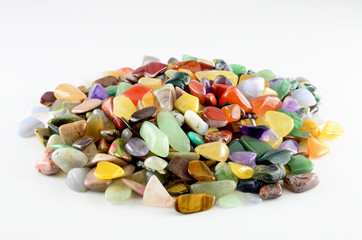 Colorful stones isolated