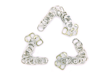 ring pull aluminum of cans, recycle concept