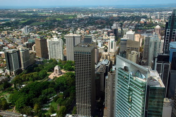 Aerial view from Sydney Eye Tower