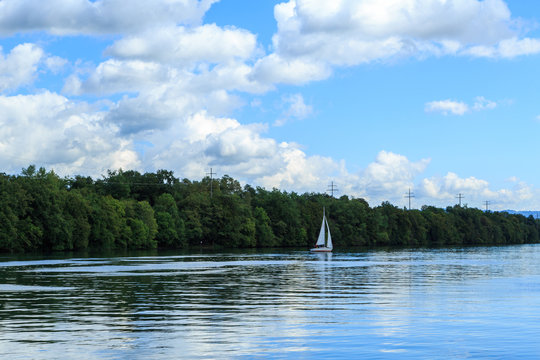 Sailing at Augusta Raurica in Basel