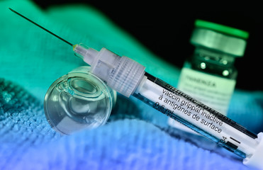 effet dégradé,seringue ,injection