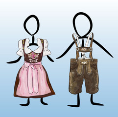 oktoberfest figuren m&auml;nnchen trachten