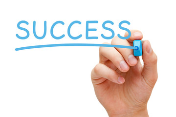 Success Blue Marker