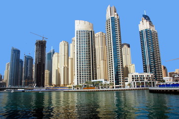 Fototapeta na wymiar Dubai Marina, Zjednoczone Emiraty Arabskie
