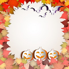 Colorful autumn leaves Background - eps 10