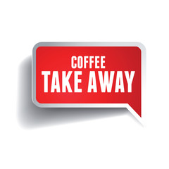 Take away sticker label