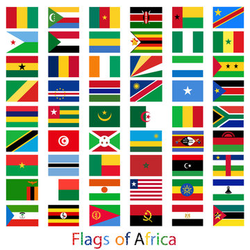 Flags Africa set