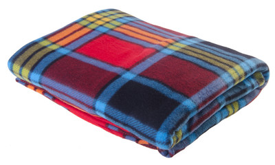 blanket, Soft warm blanket on the background