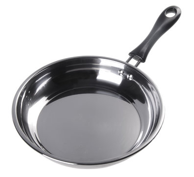 Pan. Stainless Pan Isolated On White Background