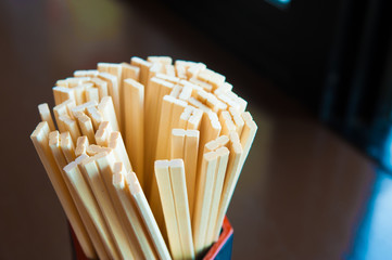 日本の食堂の箸