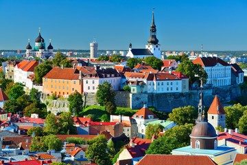 Tallinn Estonia Skyline - obrazy, fototapety, plakaty