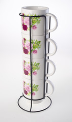 cup, colour cup on background.