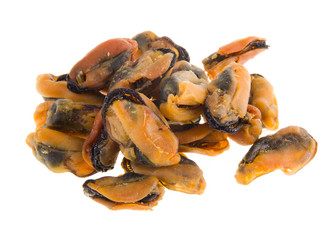 Chinese style sun dried oysters on background