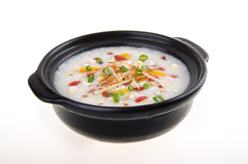 Simple and healthy porridge cooked with sweet potato. For diet a