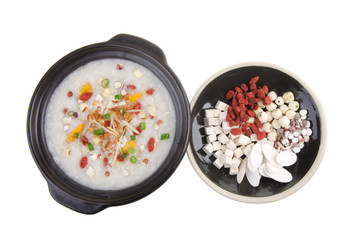 Simple and healthy porridge cooked with sweet potato. For diet a