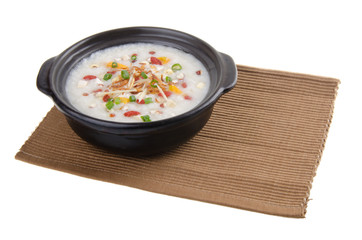 Simple and healthy porridge cooked with sweet potato. For diet a