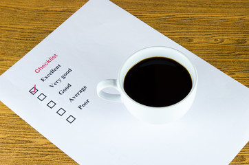 checklist coffee