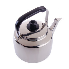 Kettle with whistle on background.