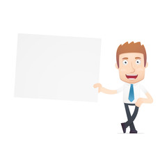 office worker in various poses for use in advertising,