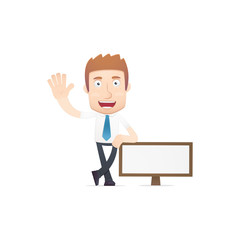 office worker in various poses for use in advertising,