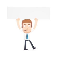 office worker in various poses for use in advertising,