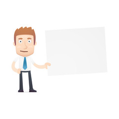 office worker in various poses for use in advertising,