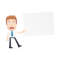 office worker in various poses for use in advertising,