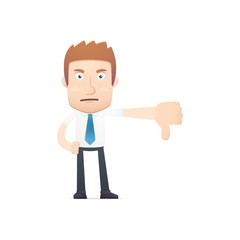 office worker in various poses for use in advertising,